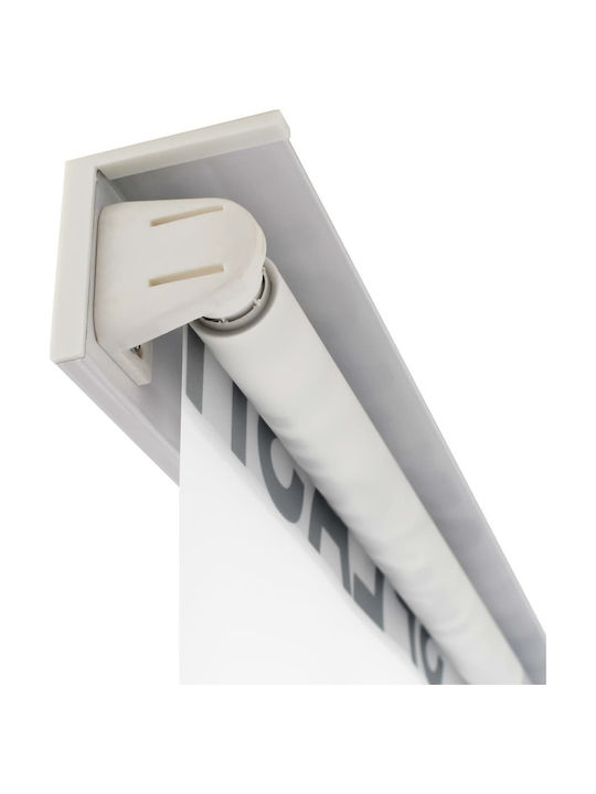 vidaXL Κουρτίνα Μπάνιου Υφασμάτινη Ρολό 80x240 cm Λευκό