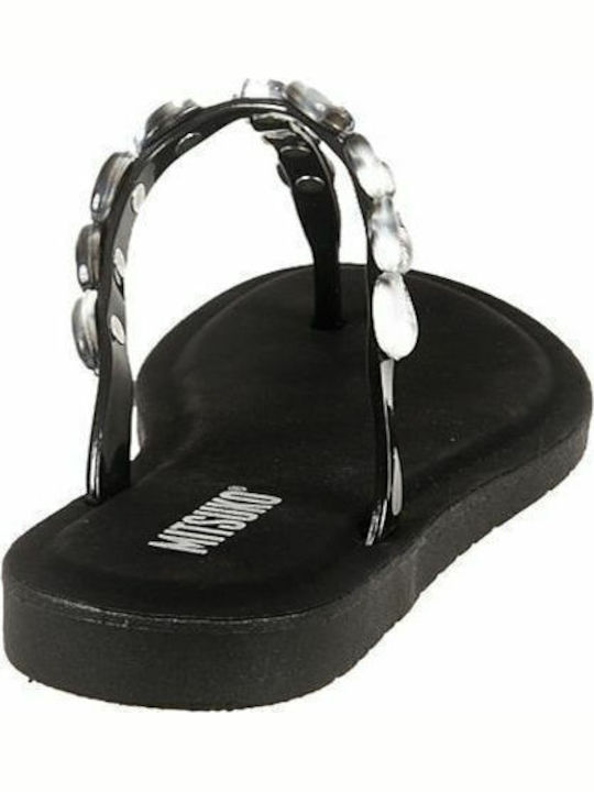 Women's Flat Sandals in Black Color