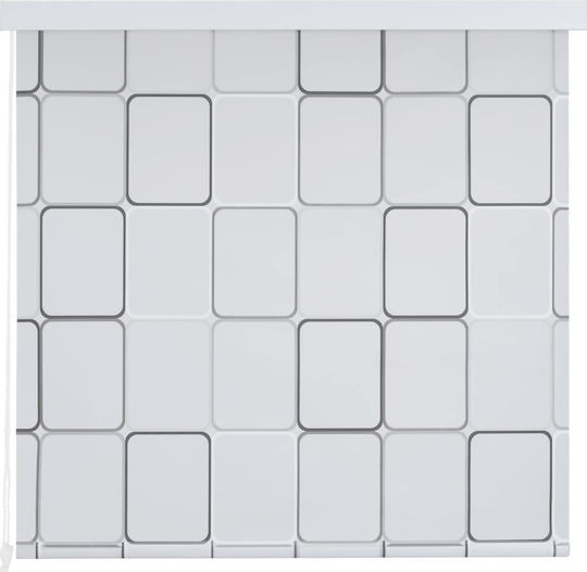 vidaXL Κουρτίνα Μπάνιου Υφασμάτινη Ρολό 80x240 cm Λευκό