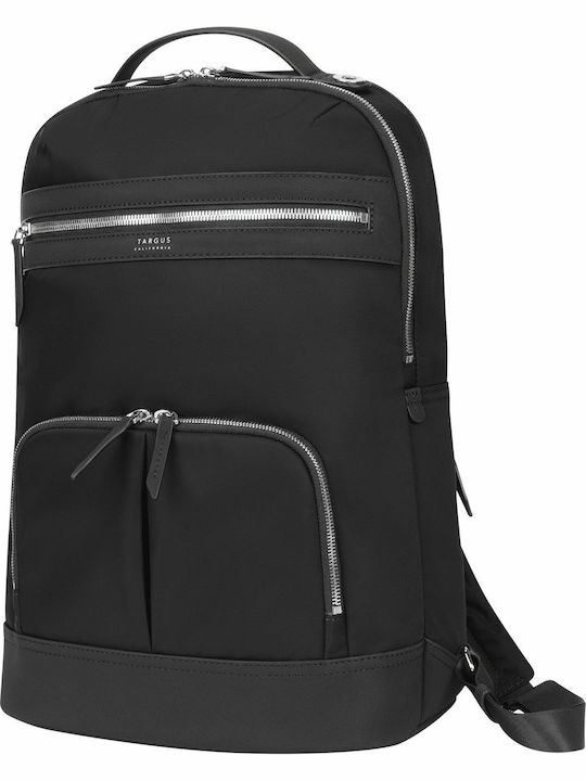 Targus Newport Αδιάβροχη Τσάντα Πλάτης για Laptop 15" σε Μαύρο χρώμα