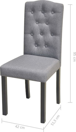 Столички Трапезария Светло сиво 6бр 42x51.5x95бр