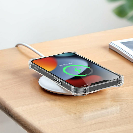 Ugreen Airbag Umschlag Rückseite Silikon mit Band Transparent (iPhone 13 Pro Max)