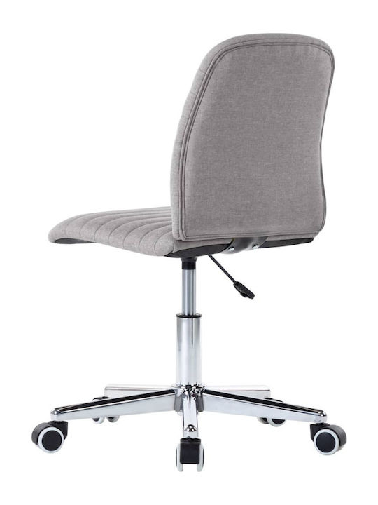 Rotating Chair Visitor with Wheels in Gray Color 56x43x84cm 4pcs