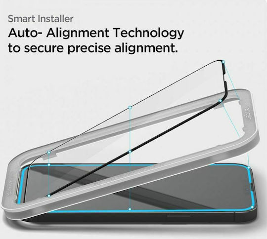 Spigen GLAS.tR ALIGNmaster Full Face Tempered Glass 2τμχ (iPhone 13 Pro Max)