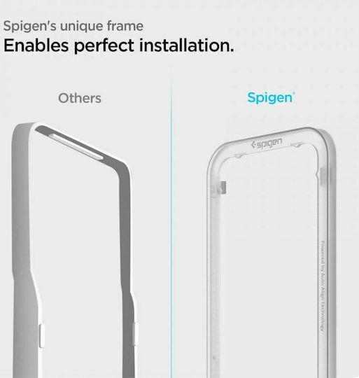Spigen GLAS.tR ALIGNmaster Full Face Tempered Glass 2τμχ (iPhone 13 Pro Max)