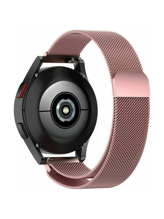 Tech-Protect Milanese Λουράκι Ανοξείδωτο Ατσάλι Ροζ Χρυσό (Galaxy Watch4/5/6/7/FE/4 Classic/6 Classic/5 Pro)