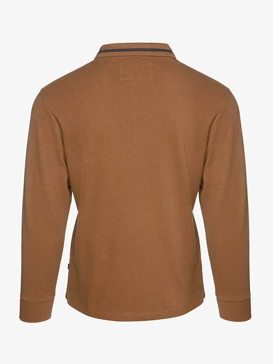 Guy Laroche GL2029501 Men's Long Sleeve Blouse Polo Camel GL2129501-16