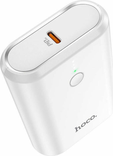 Hoco Q3 Mayflower 10000mAh 18W с USB-A порт и USB-C порт Бързо зареждане 3.0 Бял