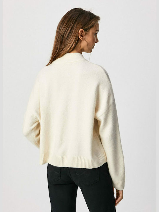 Pepe Jeans Bella Women's Long Sleeve Sweater Beige
