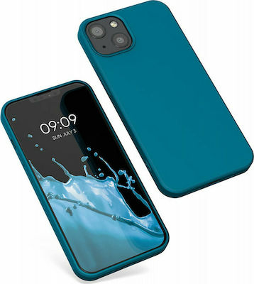 KWmobile Rubberized Silicone Back Cover Caribbean Blue (iPhone 13)