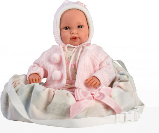 Llorens Juan Baby Doll Set Baby Jasmin in Carrier 36 cm.