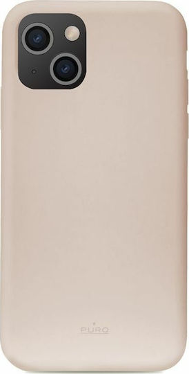 Puro Icon Anti-Microbial Back Cover Silicone Pink (iPhone 13) IPC1361ICONROSE