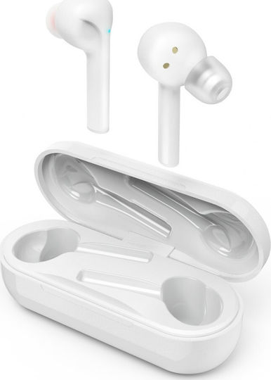 HAMA Style In-ear Bluetooth Handsfree Căști cu Carcasă de Încărcare Alb