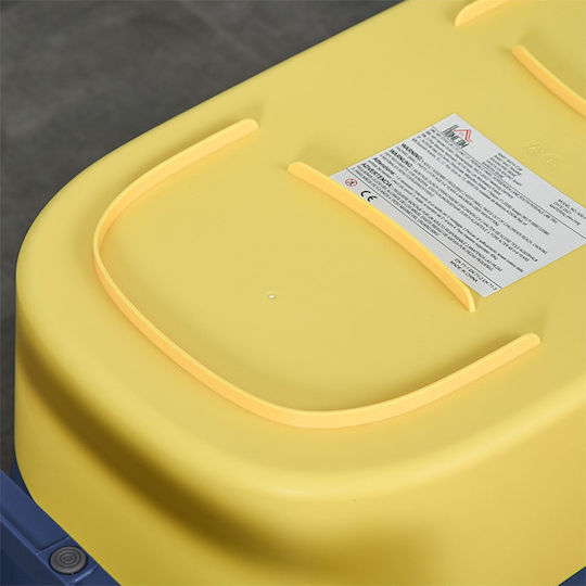 HomCom Cadă pliabilă pentru bebeluși Galbenă