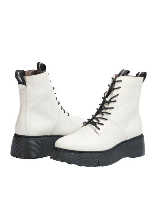 9350 Wild Milk Milk Δερμάτινα Γυναικεία Αρβυλάκια Off White