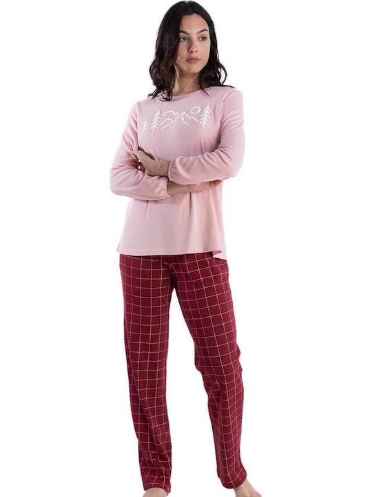 Rachel Winter Damen Pyjama-Set Rosa