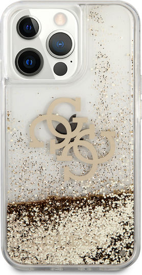 Guess Umschlag Rückseite Kunststoff Gold (iPhone 13 Pro Max)
