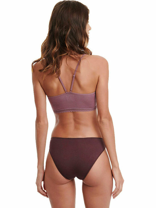 Bamboo Femei Slip 2Pack Roz