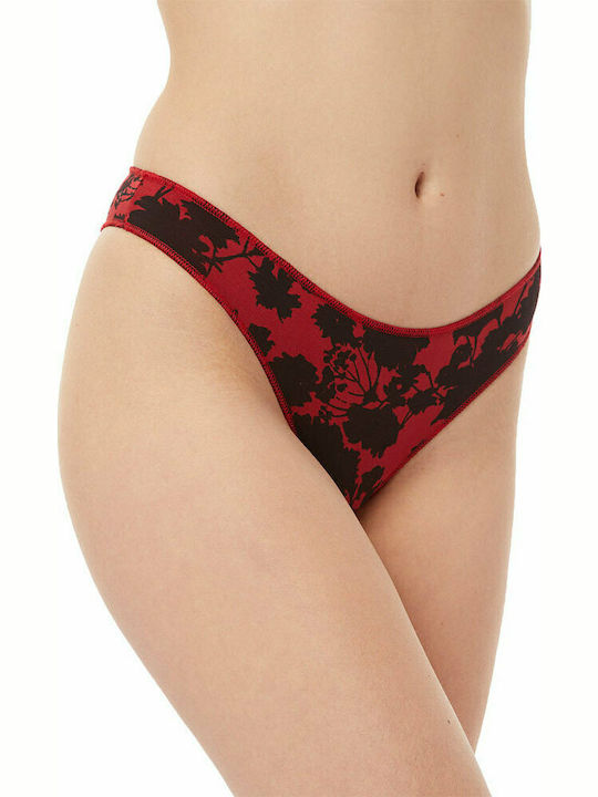 Minerva Fimelle Γυναικεία Slip 2Pack Black/Red