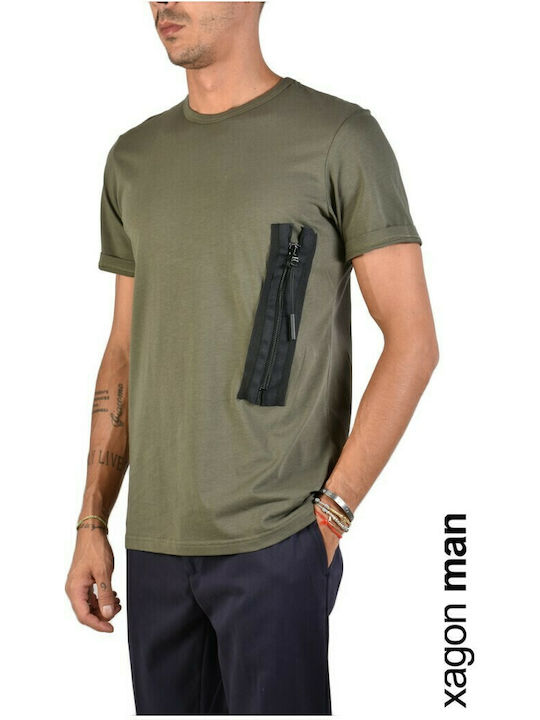 XAGON MAN T-SHIRT JX2206 Verde ΑΝΔΡΑΣ ΠΡΑΣΙΝΟ