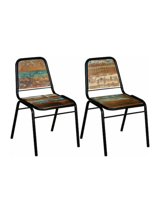 Dining Room Wooden Chair 44x59x89cm 2pcs