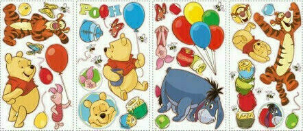RoomMates Decor Детска стикерна за стена Стена Winnie the Pooh 38бр