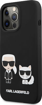 Karl Lagerfeld Karl & Choupette Back Cover Σιλικόνης Μαύρο (iPhone 13 Pro Max)