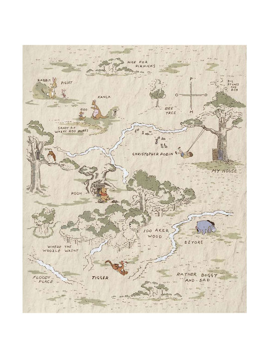 Komar Παιδική Ταπετσαρία Winnie the Pooh Map