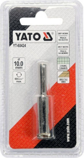 Yato Diamond Crown Threading Set Wet/Dry Cut with Diameter 10mm for Tile