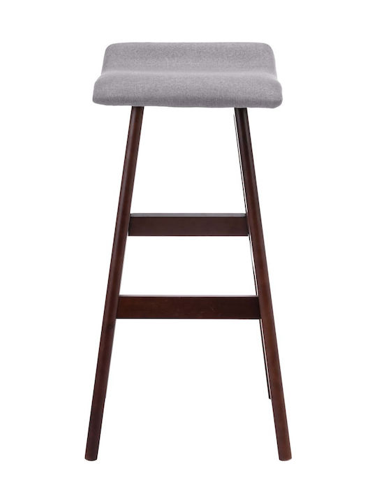 Stool Bar Upholstered with Fabric Gray 2pcs 41x42x79cm