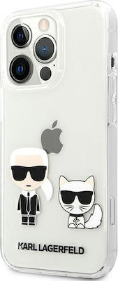 Karl Lagerfeld Karl & Choupette Coperta din spate Plastic Transparent (iPhone 13 Pro Max) KLHCP13XCKTR