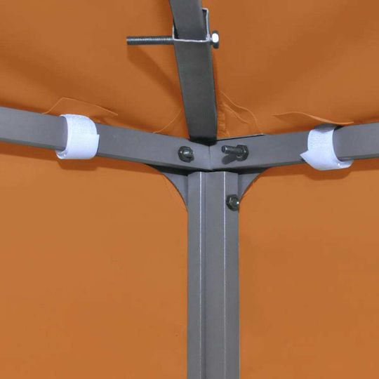 vidaXL Square Cover for Kiosk Orange with PVC Coating 3x3m 310gr/m²