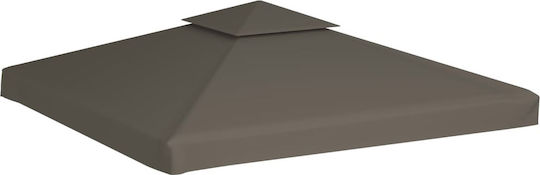 vidaXL Pavillonabdeckung Braun mit PVC-Beschichtung 3x3m