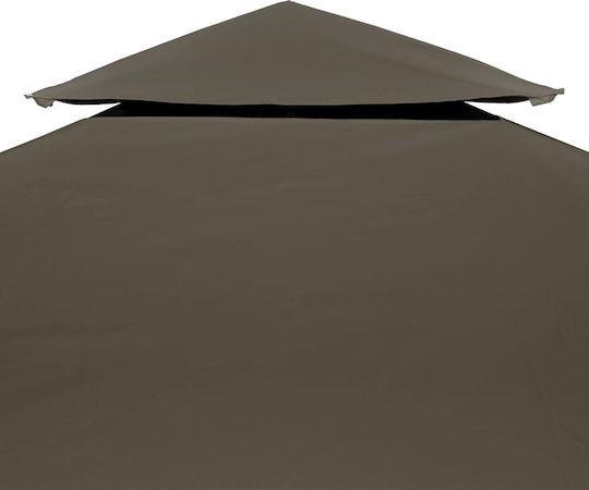 vidaXL Pavillonabdeckung Braun mit PVC-Beschichtung 3x3m
