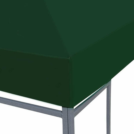 vidaXL Square Cover for Kiosk Green with PVC Coating 3x3m 310gr/m²
