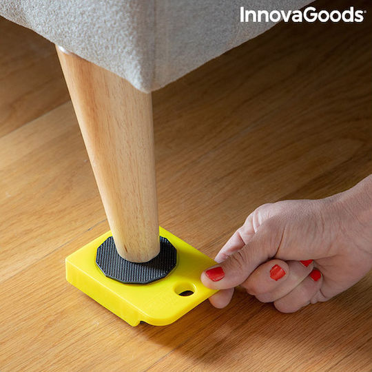 InnovaGoods Sistem de Transport pentru Mobilă pentru o Încărcătură cu Greutate de până la 150kg în Culorea Galben