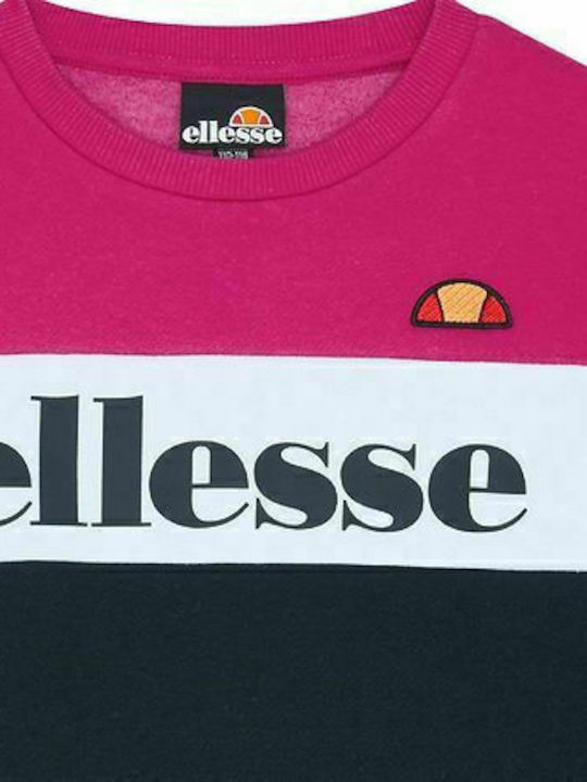 Ellesse Kids Fleece Sweatshirt Fuchsia