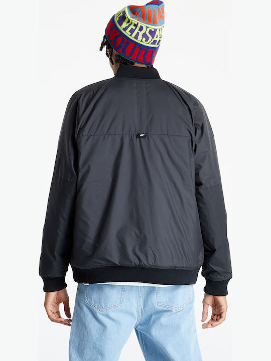 Geci Bărbați Nike Sportswear Therma-Fit Legacy Bomber cu Două Fețe Negru / Gri Fumuriu Geci Bărbați Nike Sportswear Therma-Fit Legacy Bomber cu Două Fețe Negru / Gri Fumuriu