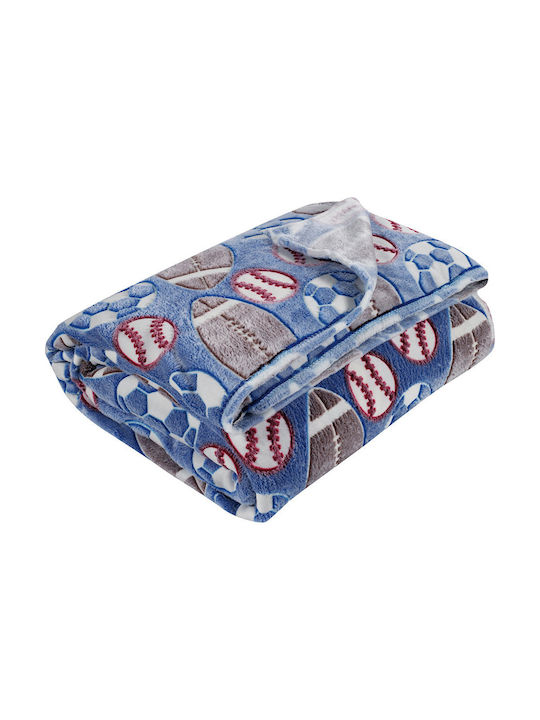Das Home Blanket Fleece 4773 Glowing Blue 160x220cm
