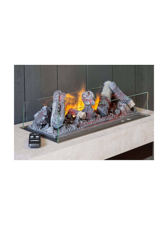 Dimplex Cassette 400L Logset Floor Electric Fireplace 125W 41x18cm Black
