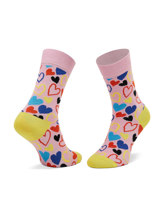 Happy Socks Γυναικείες Κάλτσες με Σχέδια Ροζ