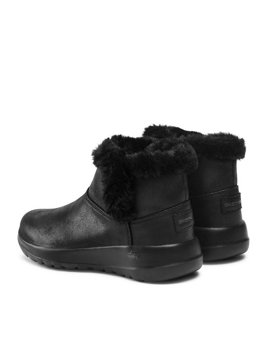 On The Go Joy Women's Ankle Boots with Fur Black