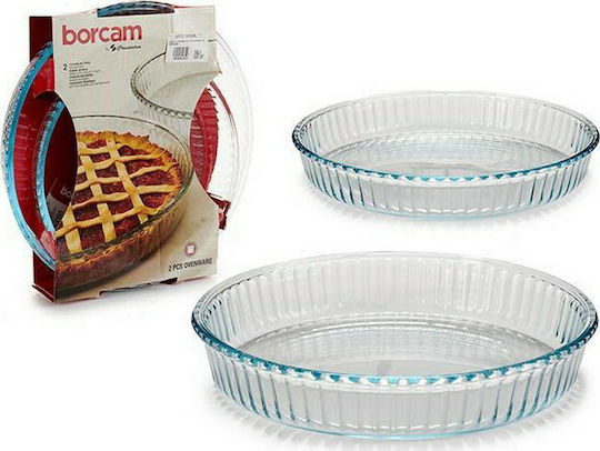 Pasabahce Glass Round Heat-Resistant Cookware for Tart 2pcs