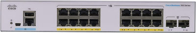 Cisco CBS350-16FP-2G Managed L3 Switch με 16 Θύρες Gigabit (1Gbps) Ethernet και 2 SFP Θύρες