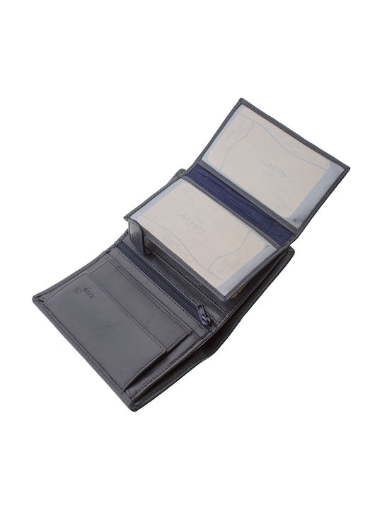 Кожен Мъжки Портфейл с RFID Син