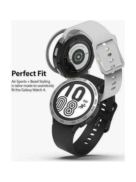 Ringke Air Sports & Bezel Styling σε Ασημί χρώμα για το Galaxy Watch 4 44mm Ringke Air Sports & Bezel Styling σε Ασημί χρώμα για το Galaxy Watch 4 44mm