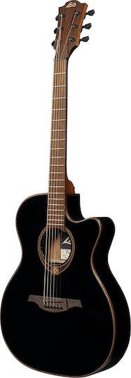 Lag Semi-Akustik Gitarre T118ASCE Ausschnitt Schwarz