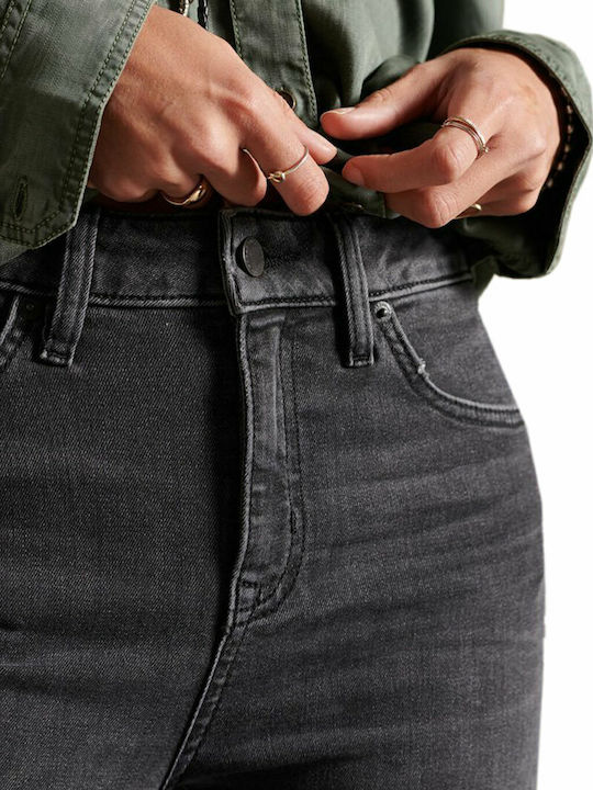 High Waist Women's Jean Trousers in Skinny Fit Wolcott Black Stone