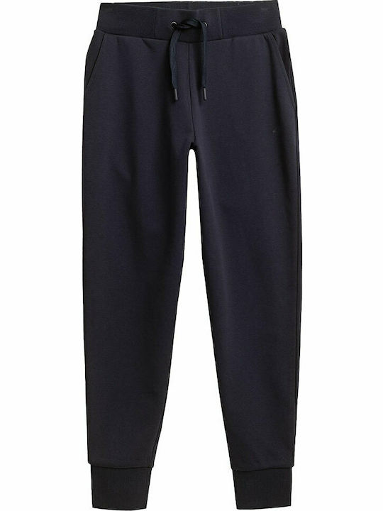 4F Pantaloni de trening pentru femei cu cauciuc Albastru marin