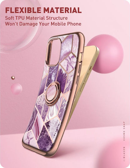 Supcase I-Blason Cosmo Snap Back Cover Σιλικόνης Marble Purple (iPhone 13 Pro Max)